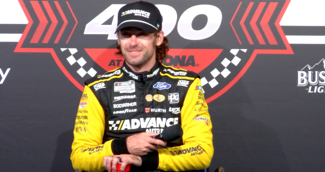 Blaney on Dale comparisons, learning drafting from Logano, Keselowski